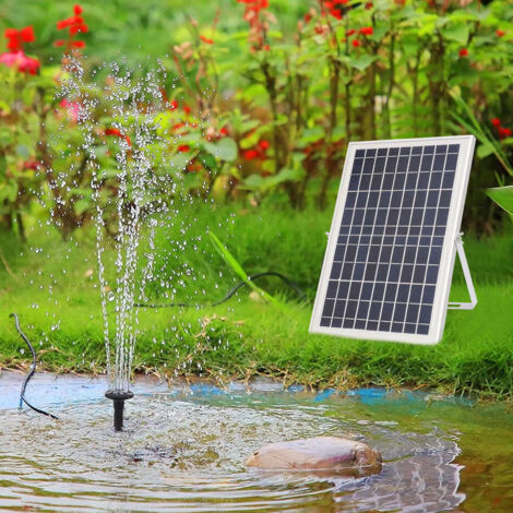 Kit de pompe solaire pour fontaine, pompe à eau solaire avec panneau solaire pour fontaine de jardin et bassin