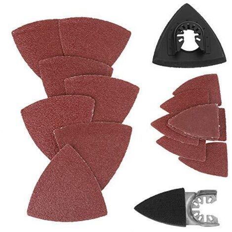 Kit de Ponçage  82 Pièces Accessoires Multifonction Oscillant Lames Scie Dégagement Rapide en Plastique pour Bois, -