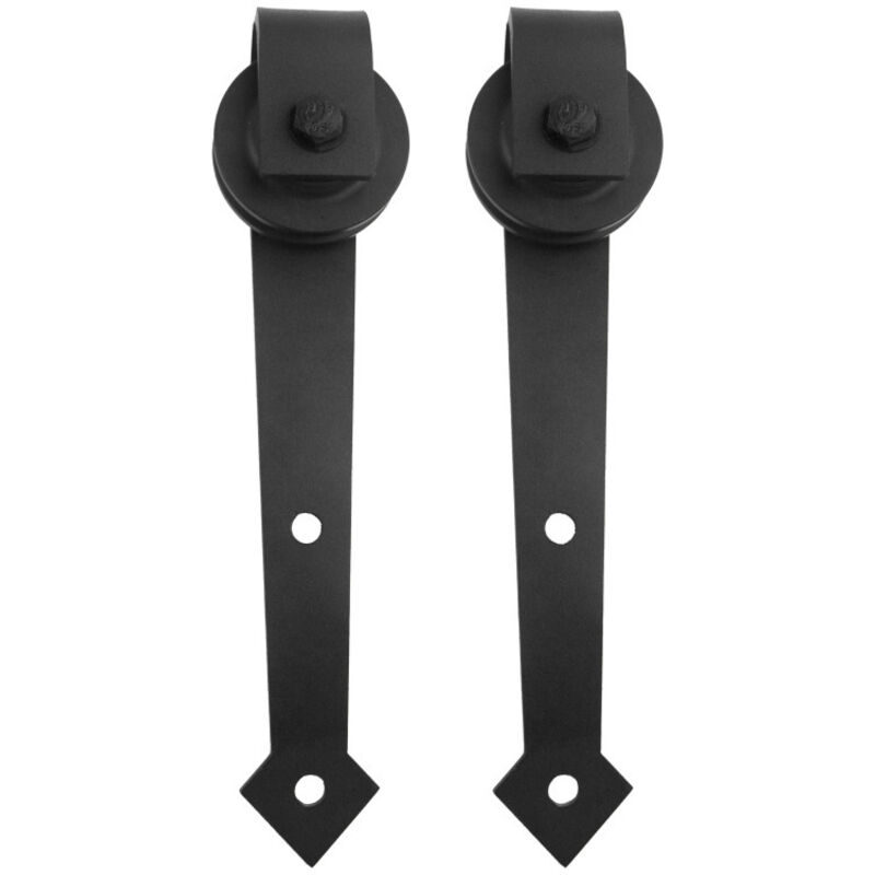 Kit de porte coulissante système coulissante Ferrure pour Système pour Portes Coulissantes avec rail de roulement Ensemble complet 200cm