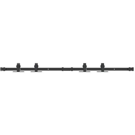 Kit de porte d'armoire coulissante 122 cm acier au carbone CFW65617