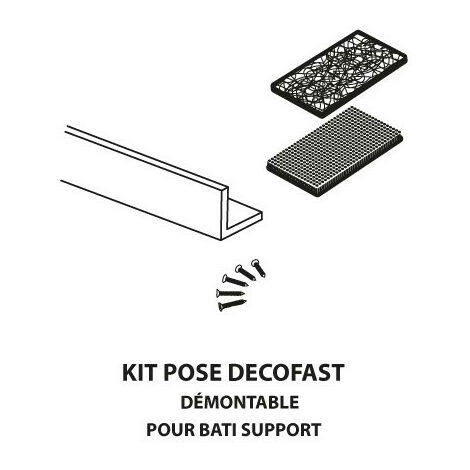 Kit de pose démontable Decofast habillage bâti-support - Lazer
