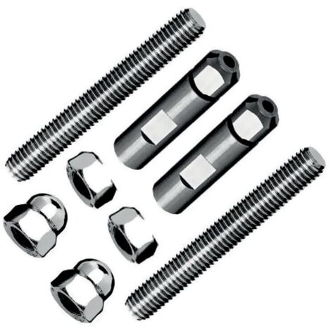 Kit de pose pour poteaux rond acier - pour câble Ø 6 mm - inox 316 - traversant - droit - DESIGN PRODUCTION