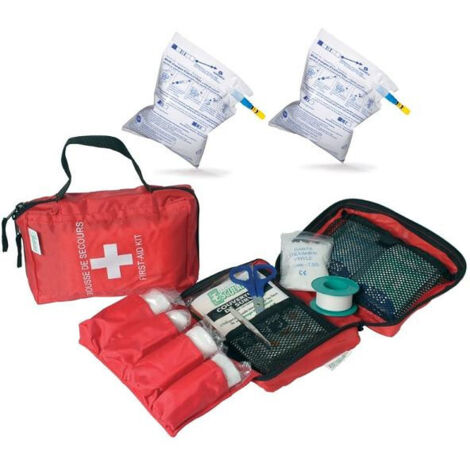 Kit de primeros auxilios para flota de autos Asep con 2 etilotest