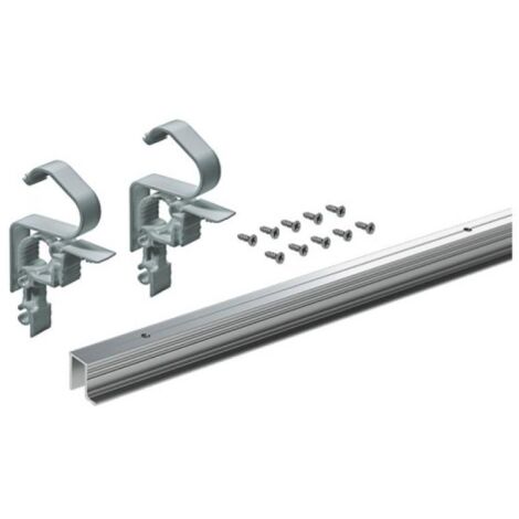 Kit de profilé wingline l sans guidage bas - Décor : Epoxy blanc - HETTICH