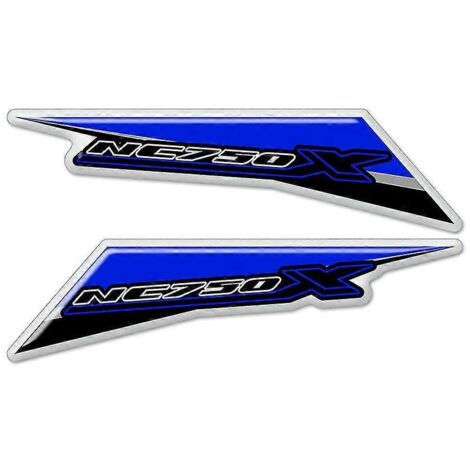 Kit de protection autocollant pour carénage, casque, valises et autocollants pour réservoir de moto Honda NC750X (2018-2020) - Bleu 7