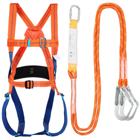 Kit de Protection contre les chutes, harnais complet avec ceinture absorbante, accessoires d'équipement pour travailler sur l'escalade du toit