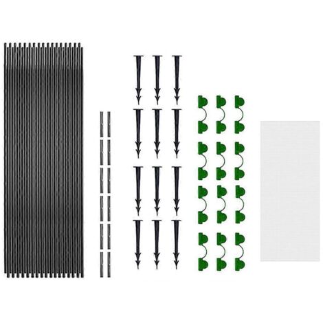 Kit de protection des cultures pour serre de jardin et tunnel de support pour plantes -