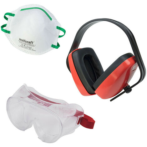 Kit de protection laborale 3 pieces. 4871000 wolfcraft