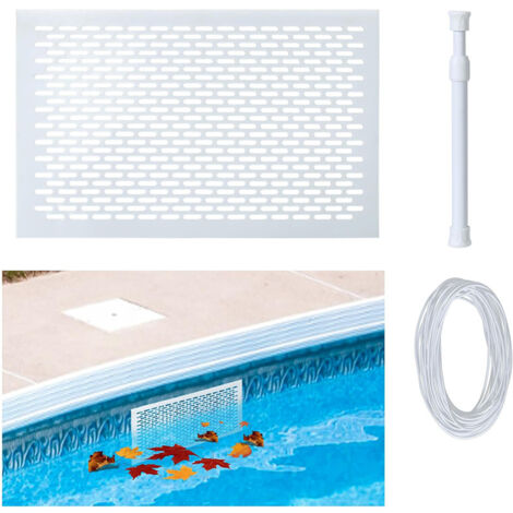 Kit de protection pour écumeur de piscine, filet anti-feuilles, filet de nettoyage de piscine réglable, adapté aux piscines hors sol