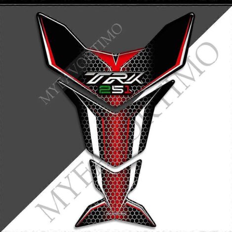 Kit de protection pour réservoir, sacoches, bidons, huile, carburant et protection pour genoux et casque de moto Benelli TRK251 Adventure (autocollants inclus) - TRK25112