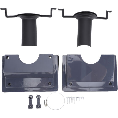 Kit de Protège-Passage Murale ABS/Gris pour Lignes AC avec Joints Etanches - Installation Facile (1.8")