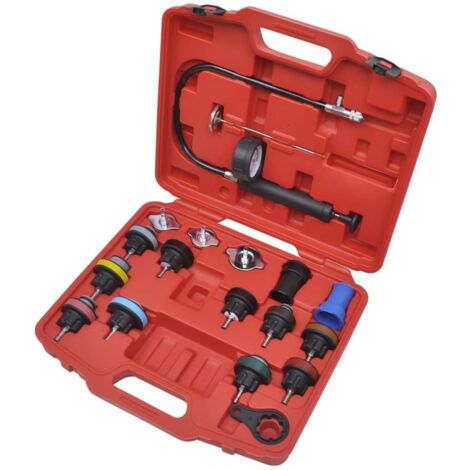 Kit de prueba de presión del radiador de 18 piezas
