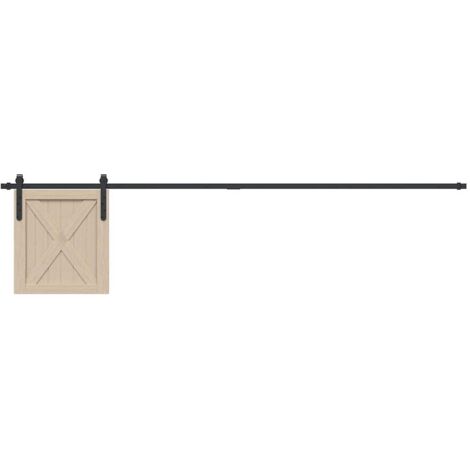 Kit de puerta corredera de armario acero carbono 213 cm