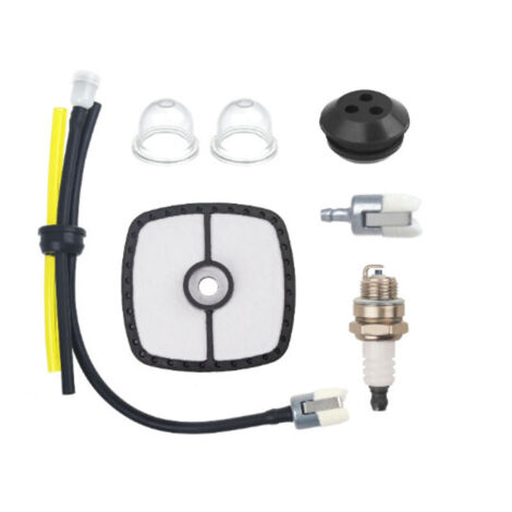 Kit de puesta a punto ECHO SRM-225: kit de servicio completo para desbrozadoras y sopladoras (PB-250/GT-225/PAS-225). Incluye filtro de aire, línea de combustible, bujías y bombilla de arranque.
