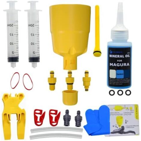 Kit de Purge pour Freins à Disque hydrauliques Magura I kit avec Huile minérale hydraulique Parfaite du Frein vélo -