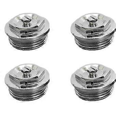 Kit de purgeur de radiateur manuel, lot de 1 valve mâle de 1 pouce