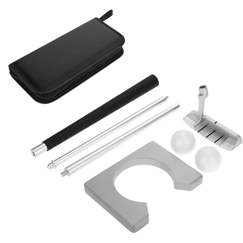 Rapanda - Kit De Putting De Golf, Ensemble De Putter De Club D'entraînement, Golf Indoor Set, Cadeau De Putter De Golf Portable, avec Balles et Sac