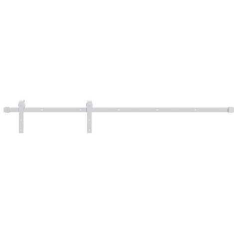 Kit de quincaillerie de porte coulissante 183 cm Acier Blanc CFW847008