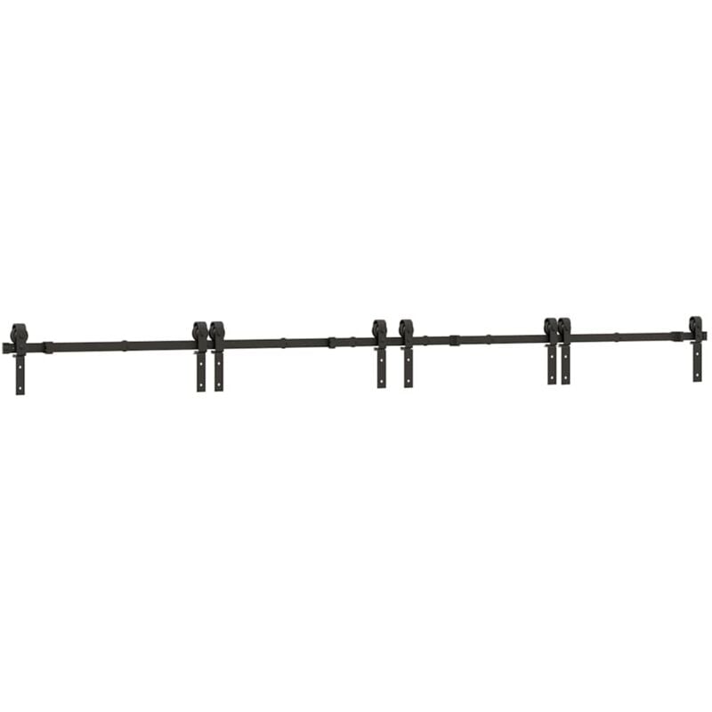 Vidaxl - Kit de quincaillerie de porte coulissante 366 cm acier noir