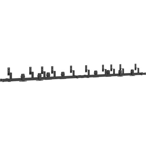 Kit de quincaillerie de porte coulissante 305 cm acier noir CFW398434