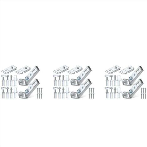 Kit de quincaillerie pour portes pliantes, lot de 6 pièces de rechange pour réparation de placards coulissants pliants