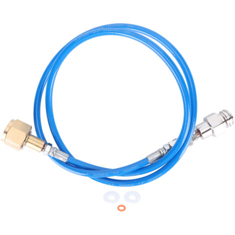 Kit de Raccord de Recharge pour Cylindre CO2, Adaptateur pour Soda, Tuyau Bleu de 50 Pouces, Accessoire de Machine à Soda