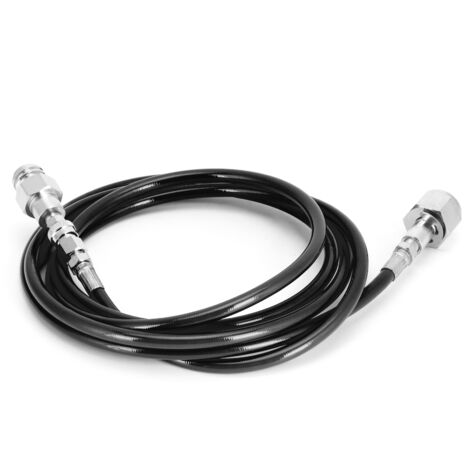 Kit de Raccord Universel pour Remplissage de Bouteille de CO2, Tuyau Soda Externe 2.5m Noir, Adaptateur G5/8‑14