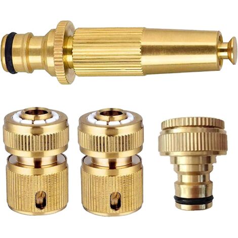 Kit de raccordement pour robinet de tuyau d'arrosage avec embouts de pulvérisation et raccords rapides