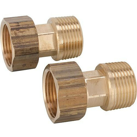Kit de raccords 3/4" filetage male x ecrou-chapeau Kit de 2 pieces