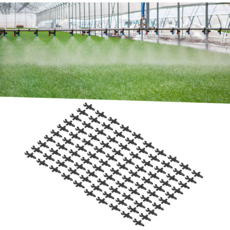 Kit de raccords d'irrigation 100 x embouts barbelés micro 4/7mm PP pour tuyaux PE/PVC jardins potagers serres