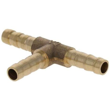 Kit de raccords en T en laiton pour tuyau de 6 mm, connecteur en T pour air, eau, carburant, gaz, connexion rapide