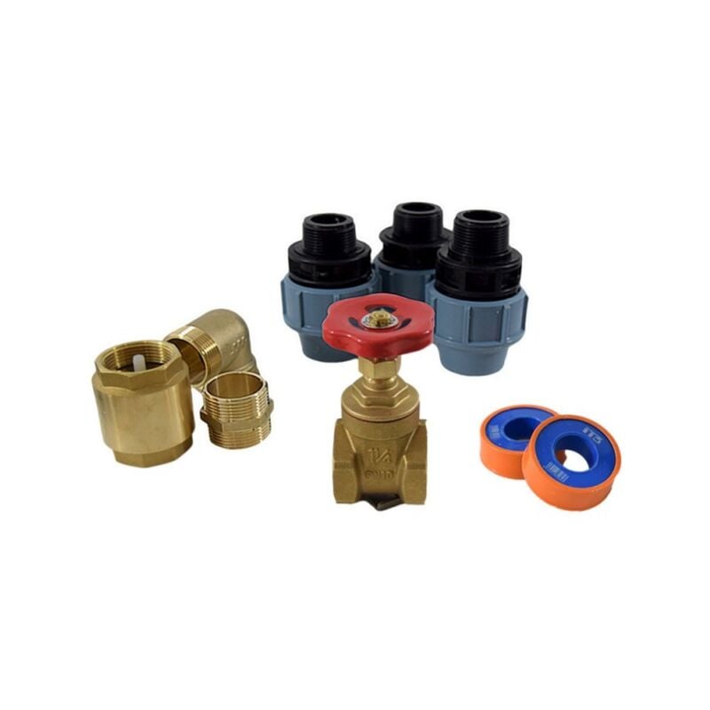 LBP - Kit de raccords pour sortie de forage Ø32 - 1'' compatible tête de forage 1''