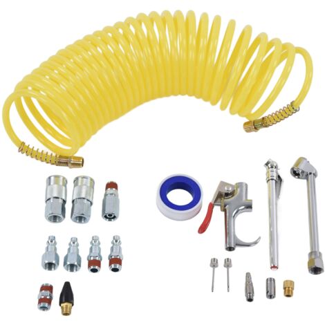 Kit de raccords rapides 1/4 NPT pour compresseur d'air, pistolet à air et tuyau pour pneus, ensemble complet professionnel.