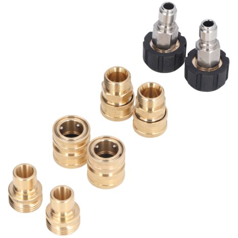 Kit de raccords rapides pour nettoyeur haute pression, adaptateurs tuyaux industriels