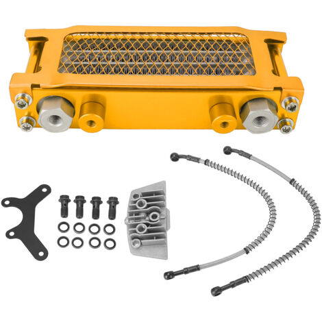 Kit de Radiateur d'huile de Moto, Améliore Les Performances du Kit de Refroidissement d'huile Moteur Augmente la Puissance à Haute efficacité pour Les Vélos Tout-Terrain de 125.