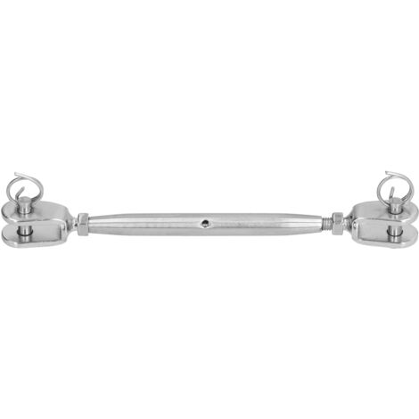 Kit de Railing en Câble Inox avec Tendeur M6 et Crochet à Œillet pour Garde-Corps