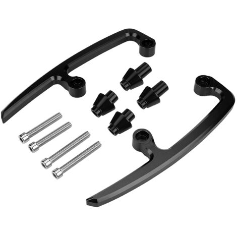 Kit de rails de siège de barre d'appui arrière de passager de moto en aluminium CNC pour Kawasaki Z650 17-18 noir