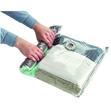 Kit de rangement Range Max - Venteo - Gris - Adulte - Solution d'économie de place, enrouler le sac pour que l'air s'échappe