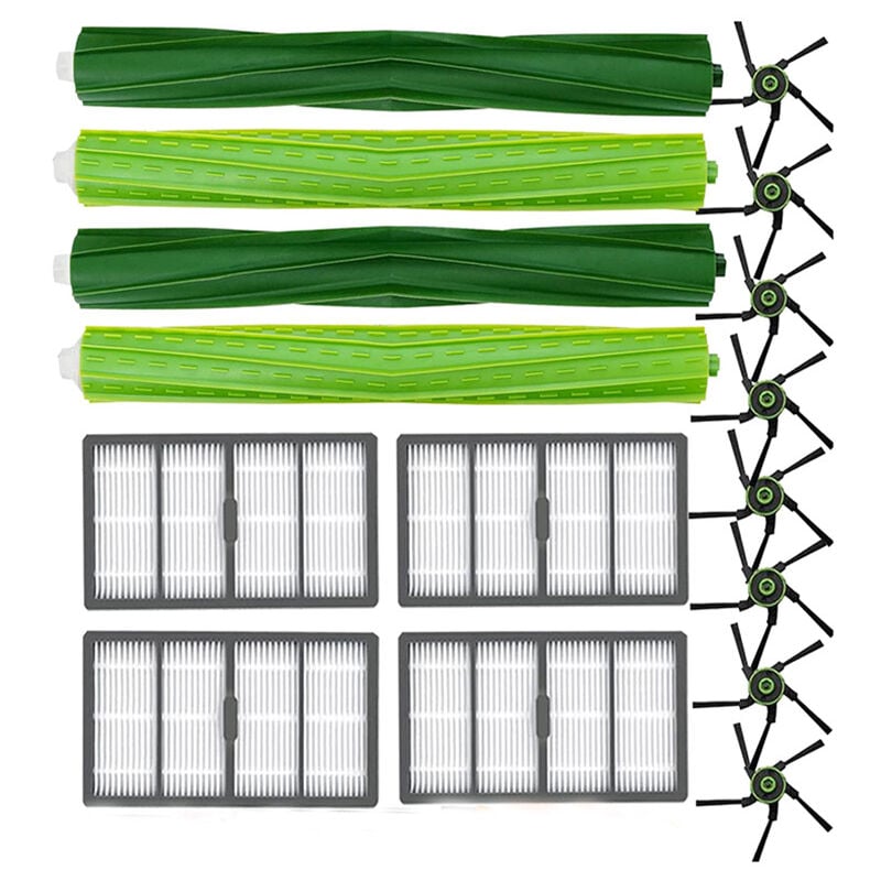 Kit de recharge pour aspirateur robot iRobot Roomba S9 + S9 Plus (9550) série S, pièce de rechange pour brosse de balayage de bord de filtre pour