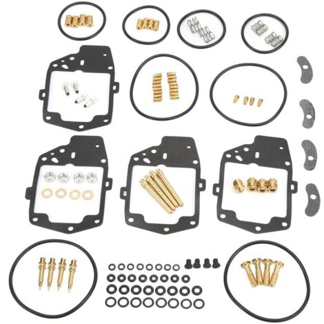 Kit de reconstruction de carburateur 118 pièces, avec joint torique, Valve, aiguille, vis à Jet, ressort de remplacement pour Goldwing 1000 GL1000-Crezuo