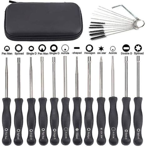 Kit de réglage de carburateur (lot de 12) pour débroussailleuse/coupe-bordures 2 temps.