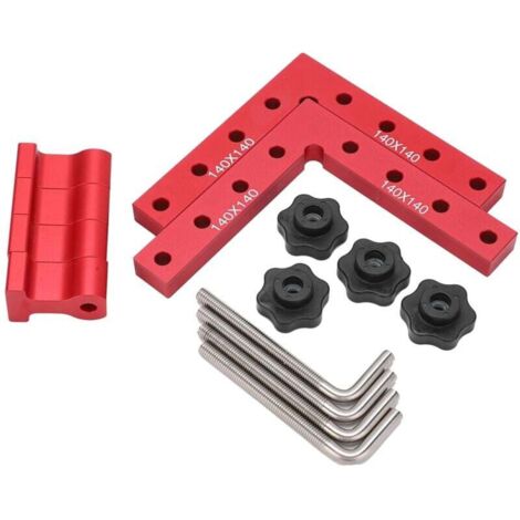 Kit de Règle de Positionnement en Alliage d'Aluminium avec Échelle et Angle Droit de 90 Degrés