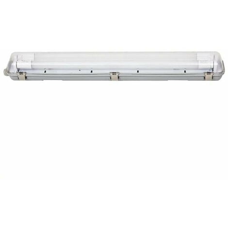 SILAMP Kit de Réglette LED IP65 + 2 Tube Néon LED 150cm T8 22W - Blanc