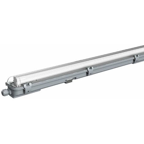 Kit de Réglette LED IP65 + Tube Néon LED 120cm T8 18W - Unité / Blanc Neutre - SILUMEN