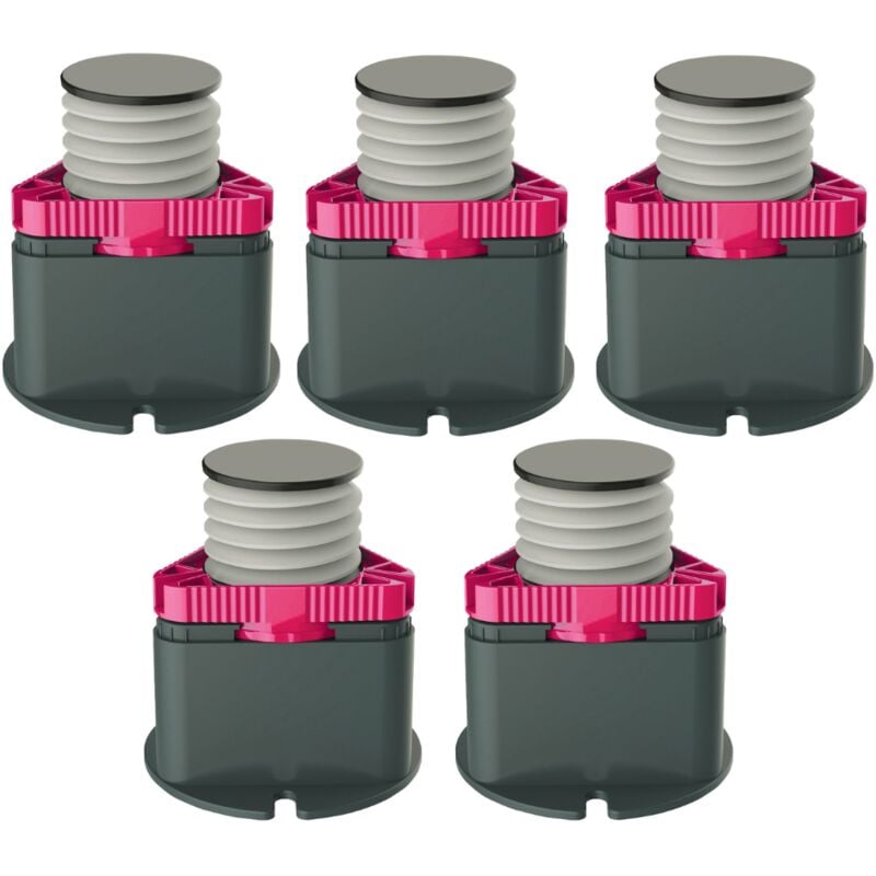 Jacob Delafon - Kit de réhausse 5 pieds compatible receveurs Ipso et Gaspard