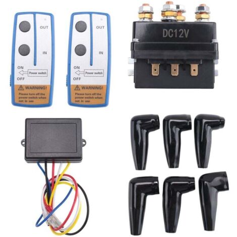 Kit de relais solénoïde de treuil 12 V 500 A pour camion, VTT, 5 500 à 12 000 lb