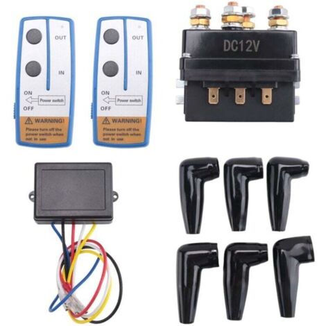 Kit de relais solénoïde de treuil 12 V 500 A pour camion, VTT, 5 500 à 12 000 lb
