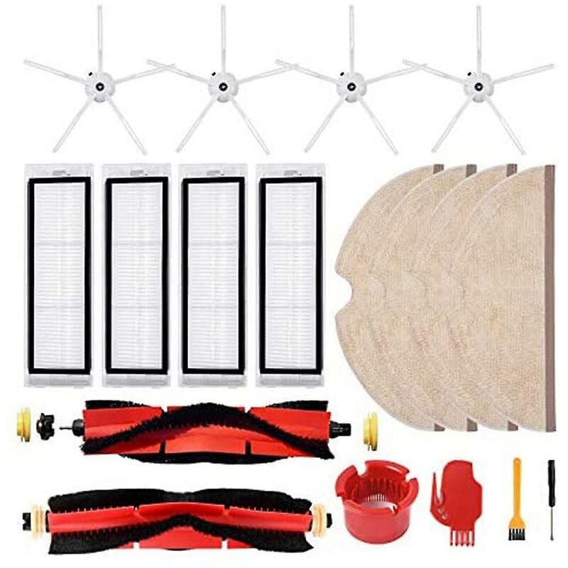 ZVD - Kit de remplacement 18 pièces pour Xiaomi Roborock S4 S5
