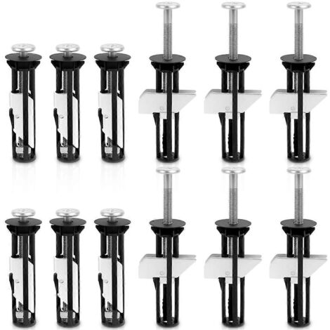 Kit de remplacement de 12 vis pour abattant de toilette, boulons universels
