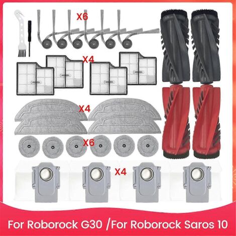 Kit de remplacement de 30 pièces pour aspirateur robot Saros 10/G30